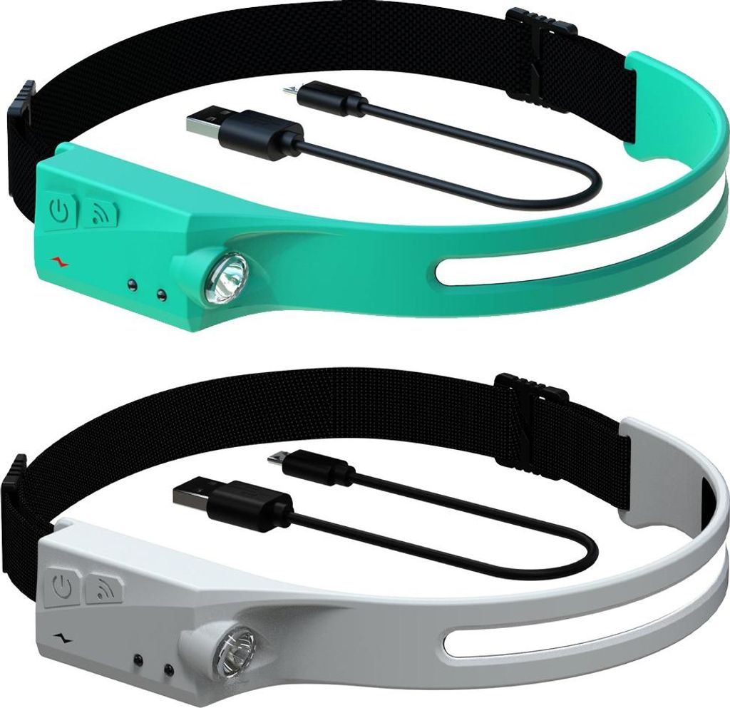 Stilvolle, wiederaufladbare LED-Stirnlampe mit 230° hellem Lichtkegel für Erwachsene,mix color2