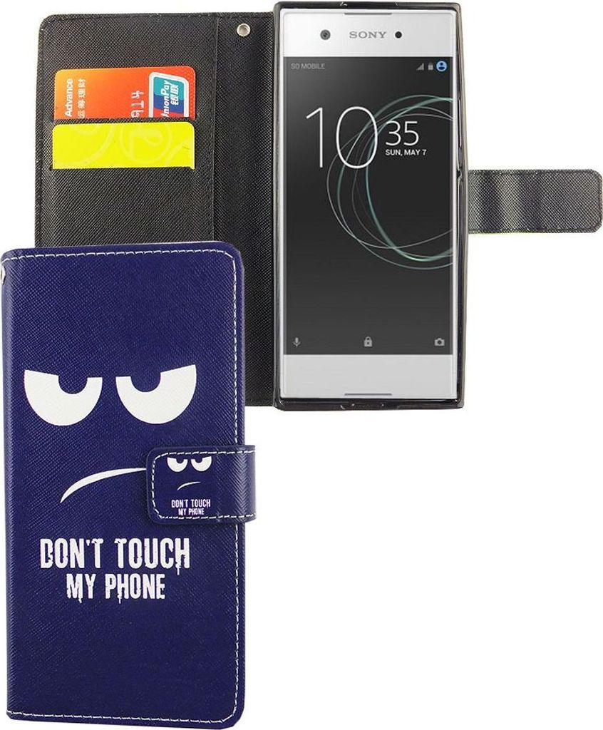 Handyhülle Tasche für Handy Sony Xperia XA1 Dont Touch my Phone