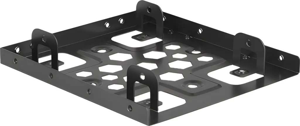 DELOCK Einbaurahmen 2x 2.5 vers 3.5 Aluminium Noir - Adaptateur HDD SSD