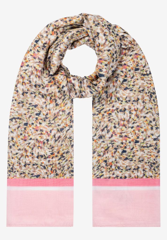MORE & MORE Printed Scarf 4041 coloured br 0