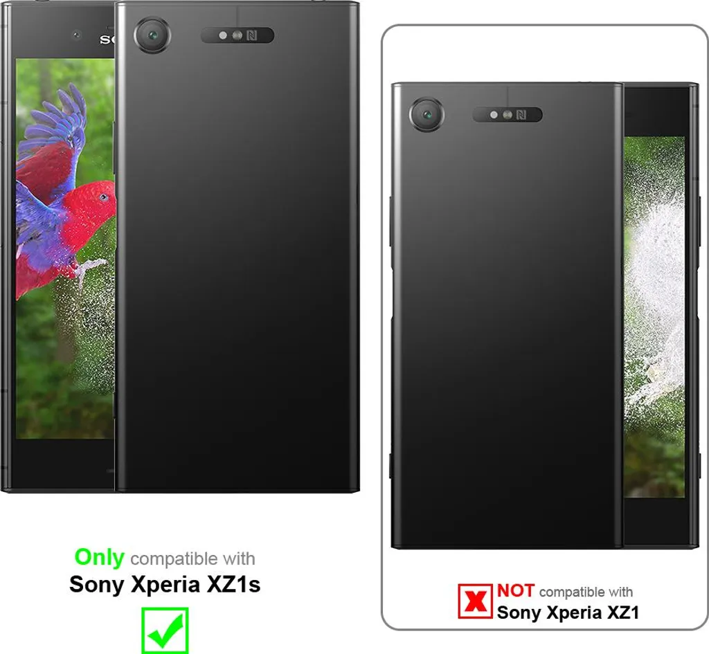 Custodia Sony Xperia XZ1s con Clip Cintura e Moschettone - Nero Robusto