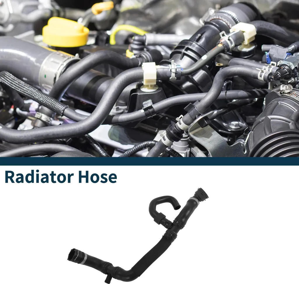 Durite Radiateur 4M0122101CJ Robuste en Caoutchouc Noir pour Audi Q7 4M