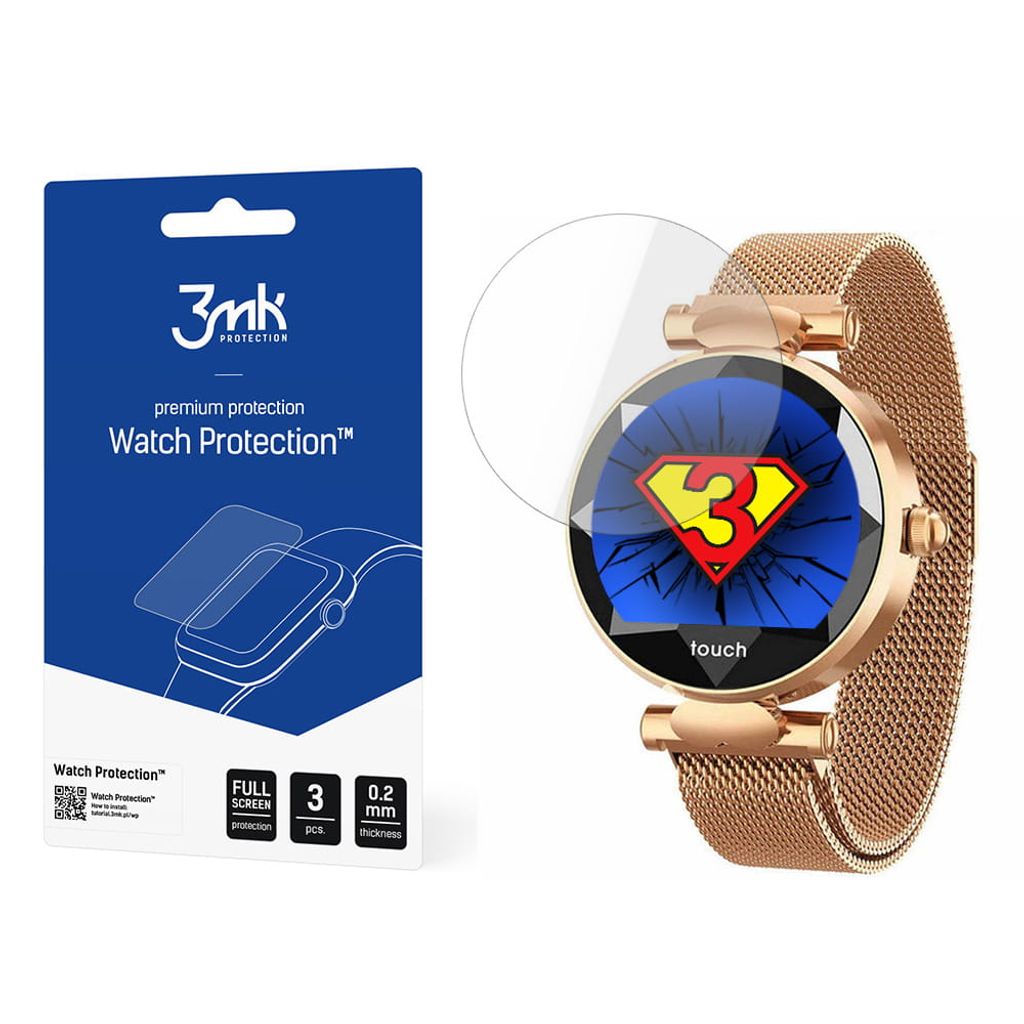 3mk Display Schutzfolie Watch Protection für Garett Women Lisa 0,2mm (3 Stück)