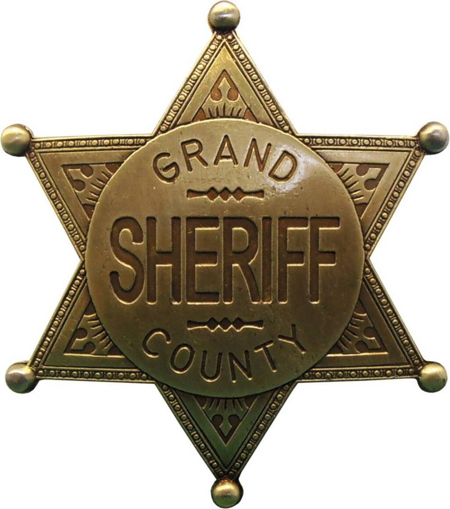 Sheriffstern Grand County messingfarbend Produktbild 
