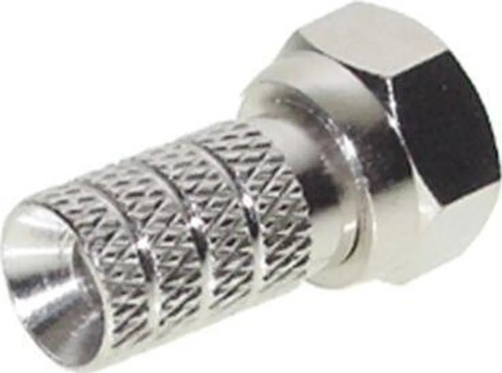 Fiche F pour Antenne Satellite 4.0mm - Connecteur avec Grand Écrou Ergonomique