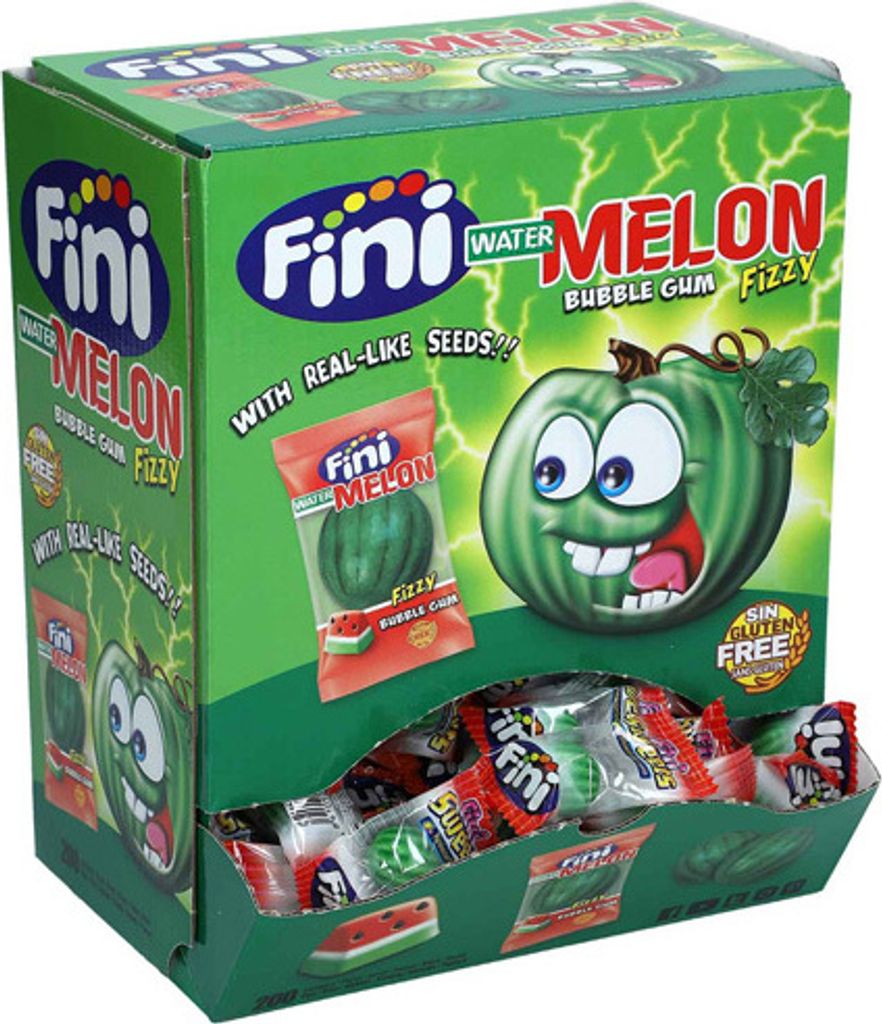 Fini Bubble Gum Watermelon 200 Pack (6 x 940g) Produktbild 