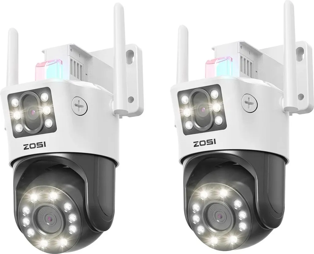 Caméra de sécurité C298 Max 2PACK à double objectif et détection IA