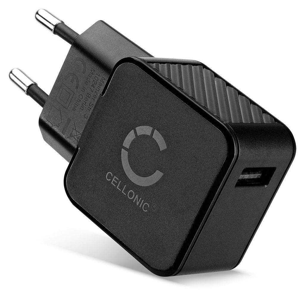 CELLONIC USB-A Ladegerät für Smartphone Tablet Kopfhörer Produktbild 