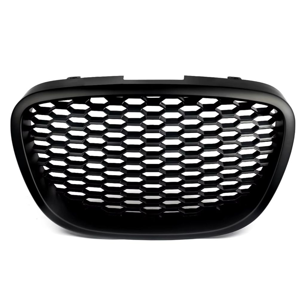 "Frontstoßstange – Für Seat Leon MK2 1P 2006–2009 – Autozubehör – Mesh-Grill – Hitzebeständig – Matt Schwarz "