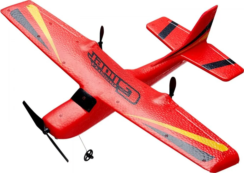 Avion RC 2,4 GHz rouge ultra léger en EPP - Système de vol longue durée