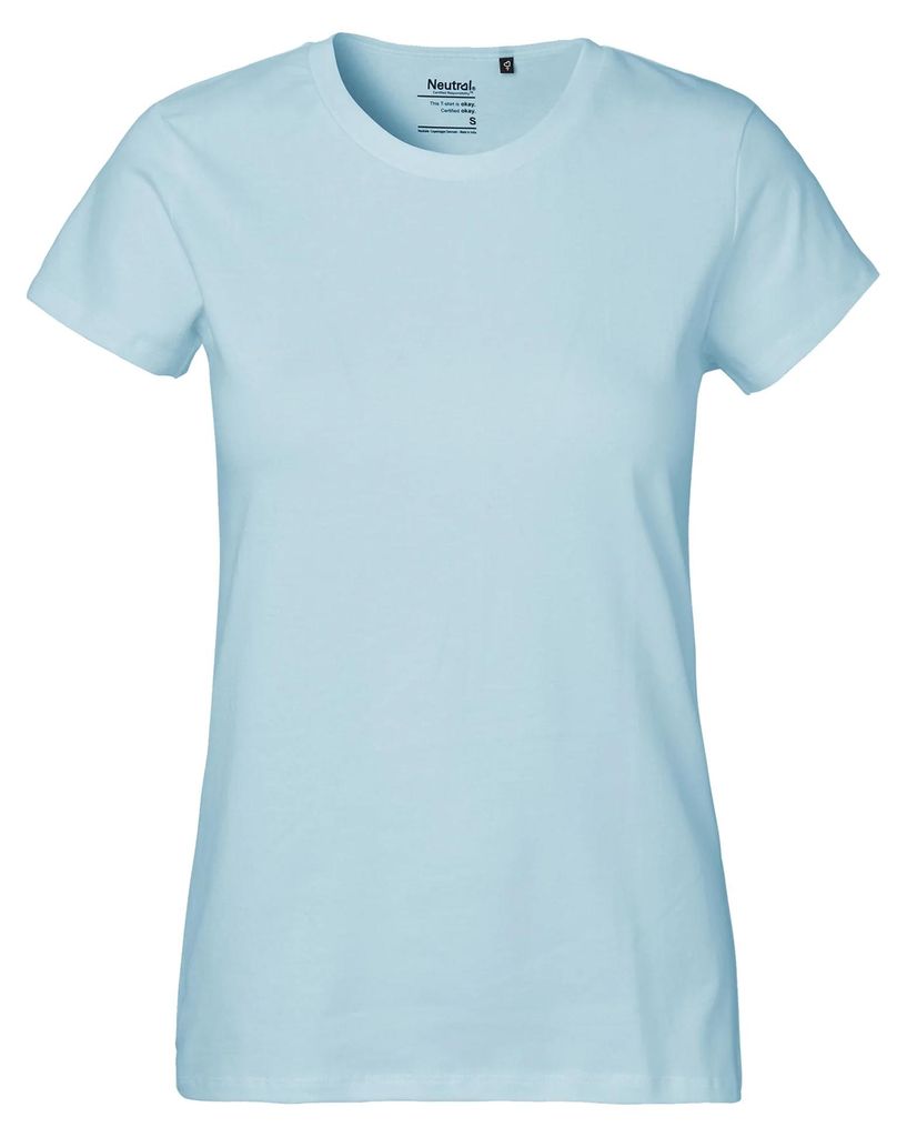 Neutral - T-Shirt für Damen, Klassisch LT3466 (XS) (Hellblau)