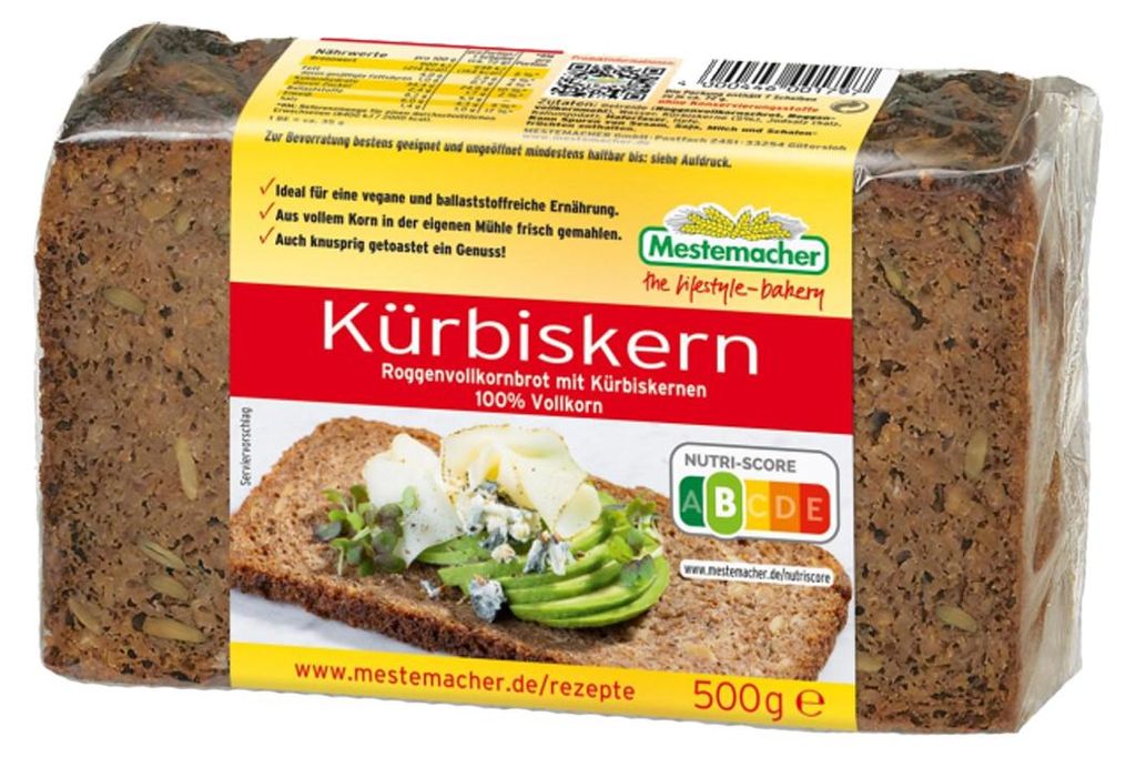 Mestemacher Pain de seigle complet aux graines de courge Image du produit 