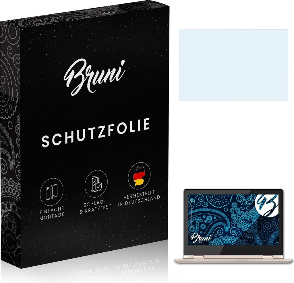 Bruni Basics-Clear 2x Schutzfolie kompatibel mit Lenovo Idea Pad Flex 3 Chromebook (11IGL05) Folie