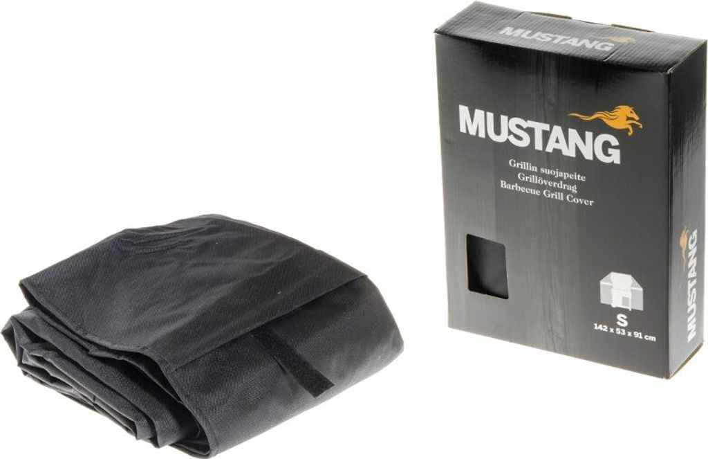Mustang Grillabdeckung 142x 53 x 91cm Grillhaube Abdeckhaube Gasgrill Schutzhülle Haube Abdeckung schwarz Finnland