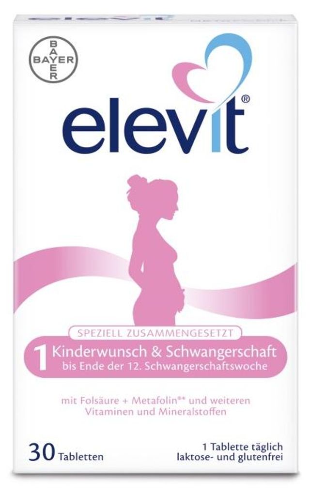 elevit 1 Kinderwunsch & Schwangerschaft Tabletten, 30 St. Produktbild 
