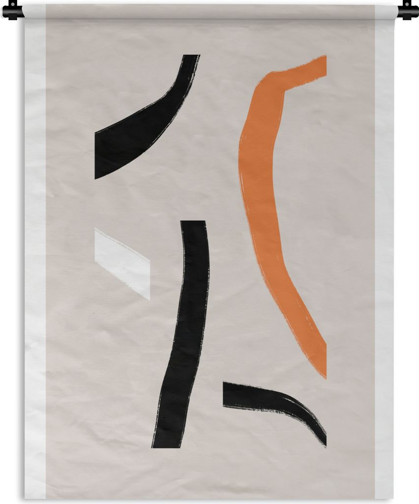MuchoWow Wandteppich Wandbehang Abstrakt - Pastell - Design 60x80 cm Tapisserie Dekoration Wandtuch - Decke - Wandtücher - Wohne