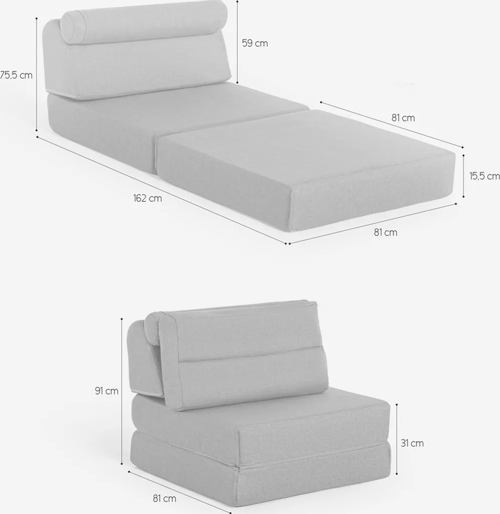 Fauteuil lit convertible Jasmine pour optimiser les petits espaces - 9