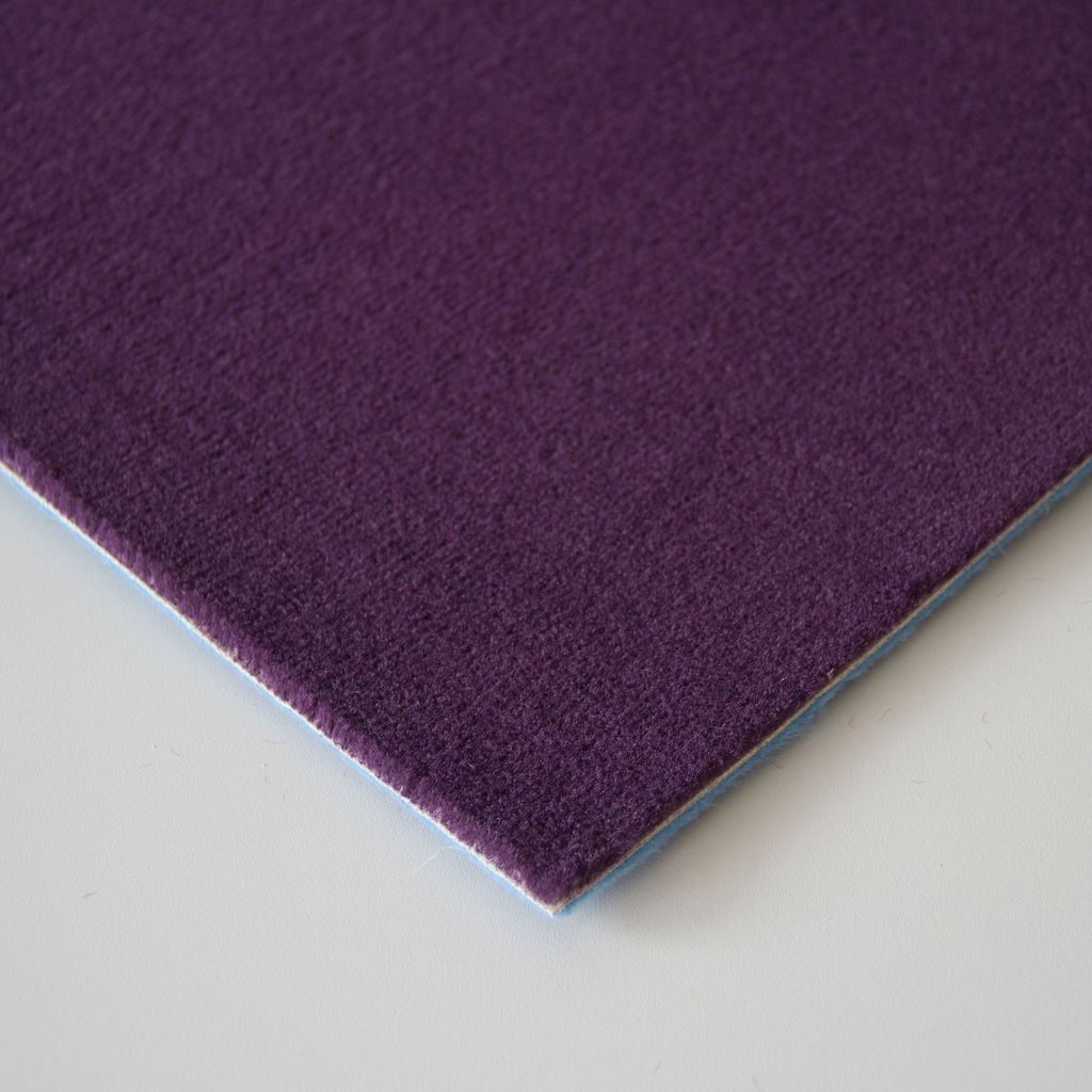 Steffensmeier Velours Teppichboden Verona Meterware | Auslegware für Kinderzimmer Wohnzimmer Schlafzimmer | Aubergine, Größe: 100x500 cm
