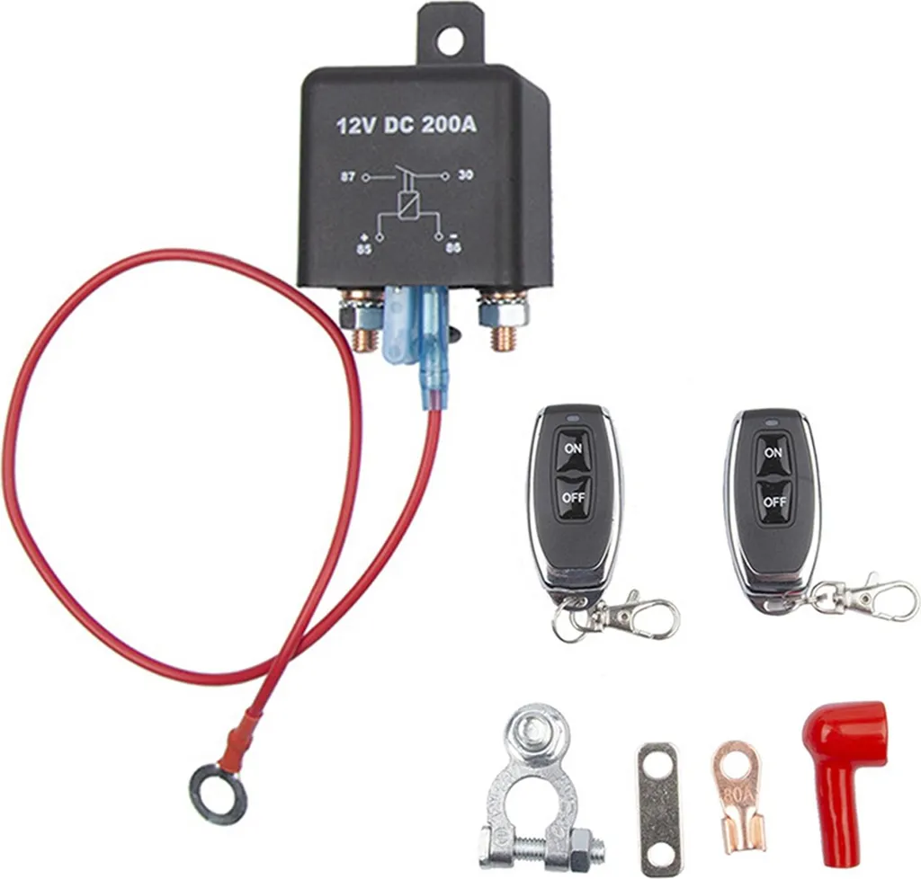 Coupe-batterie à distance 12V 200A sans fil pour auto et camping-car
