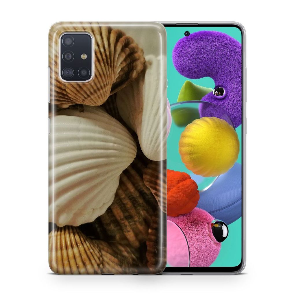Handyhülle Schutzhülle für Huawei Y6p Case Cover Tasche Bumper Etuis TPU, Modell:Huawei Y6p, Motiv auswählen:Muscheln