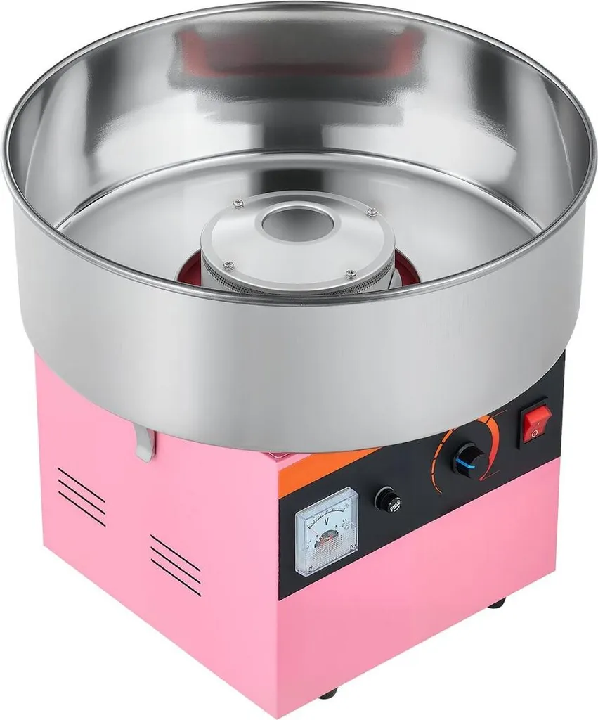 Macchina Zucchero Filato Professionale 1000W Rosa | Uso Commerciale