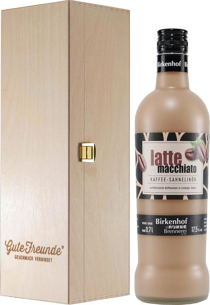 Birkenhof Latte Macchiato Kaffee-Sahnelikör mit Geschenk-HK