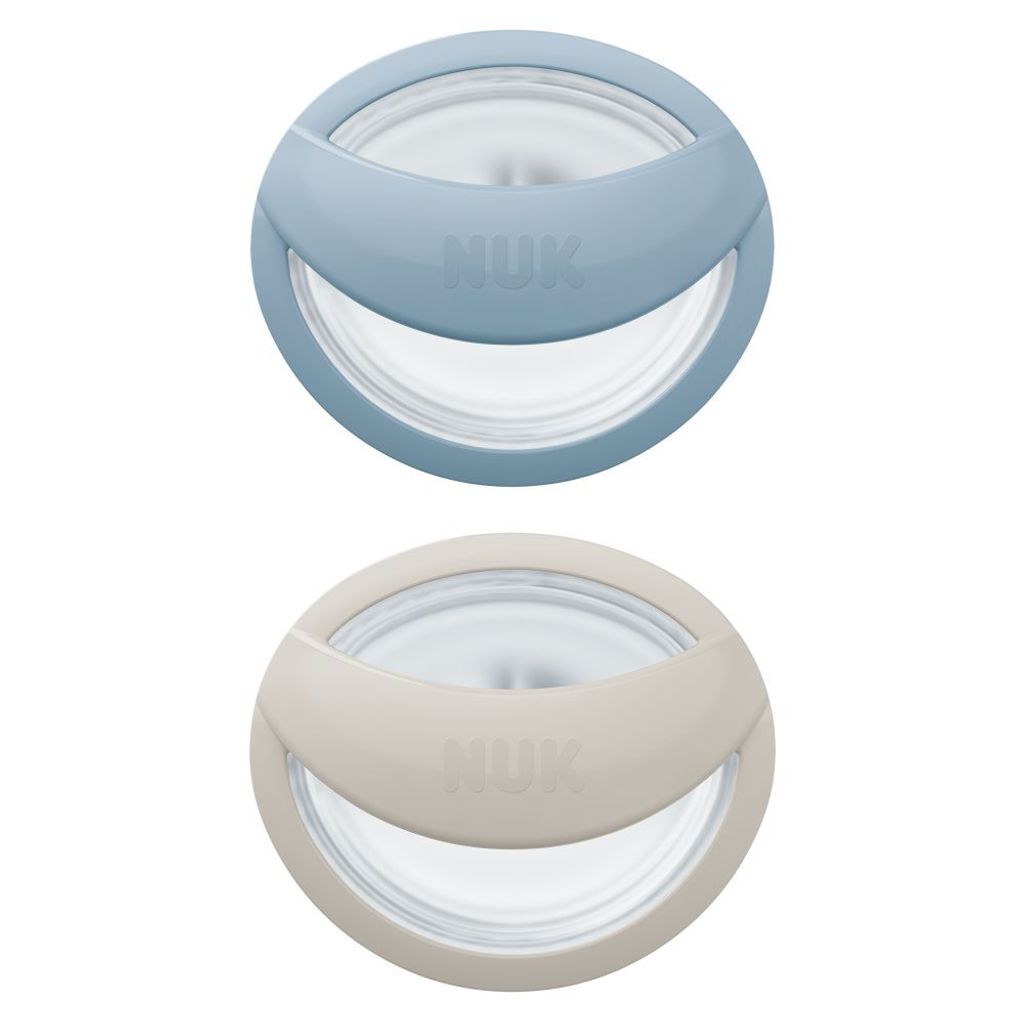 NUK MommyFeel Sucette en silicone bleu taille 1 - Douce & Image du produit 