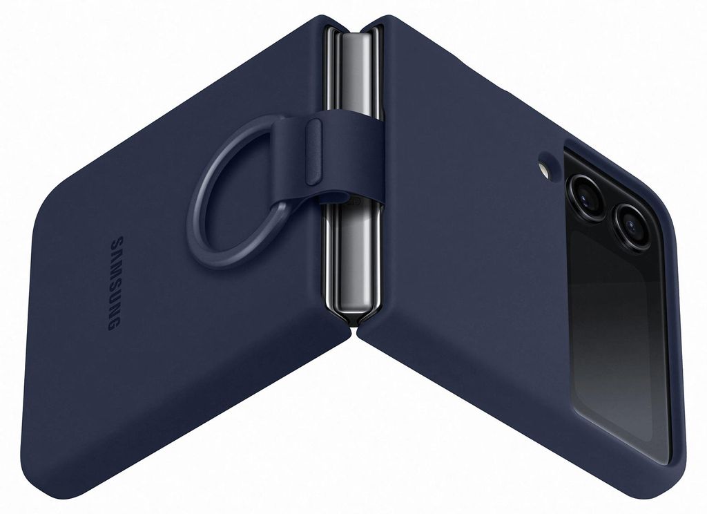 Samsung, Silikonhülle Galaxy Z Flip4 glatt mit Selfie-Ring, Produktbild 
