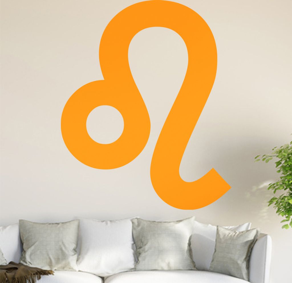 Sternzeichen: Löwe Wandtattoo in 6 Größen - Wandaufkleber Wall Sticker - Dekoration, Küche, Wohnzimmer, Schlafzimmer, Badezimmer