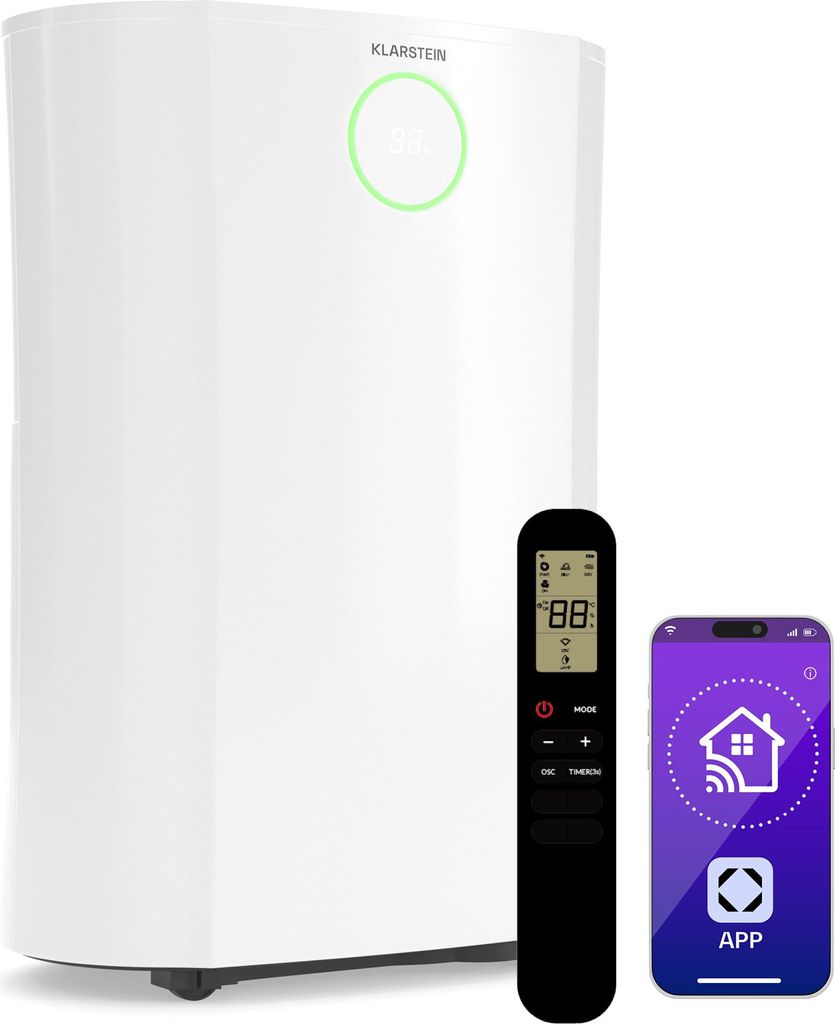 Klarstein DryFy ProConnect 16L Déshumidificateur Smart, Image du produit 