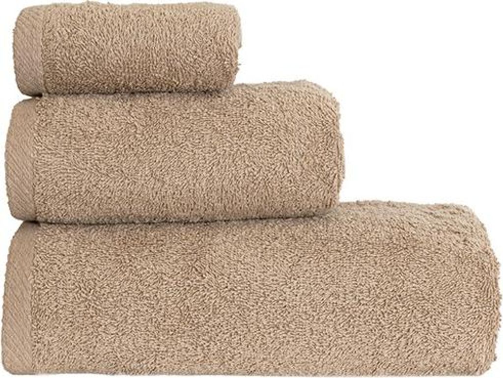 Handtuch, Baumwollhandtuch 70x140 Dunkelbeige