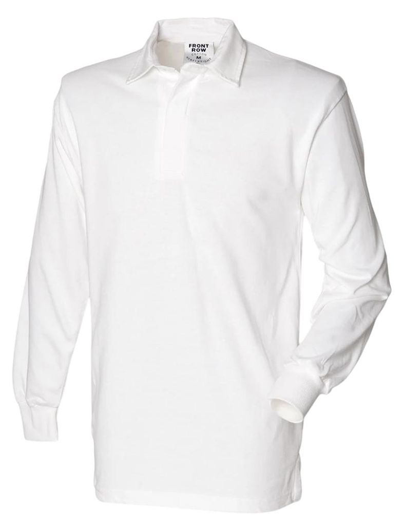 Front Row - "Original" Rugby-Shirt für Herren PC6028 (S) (Weiß)