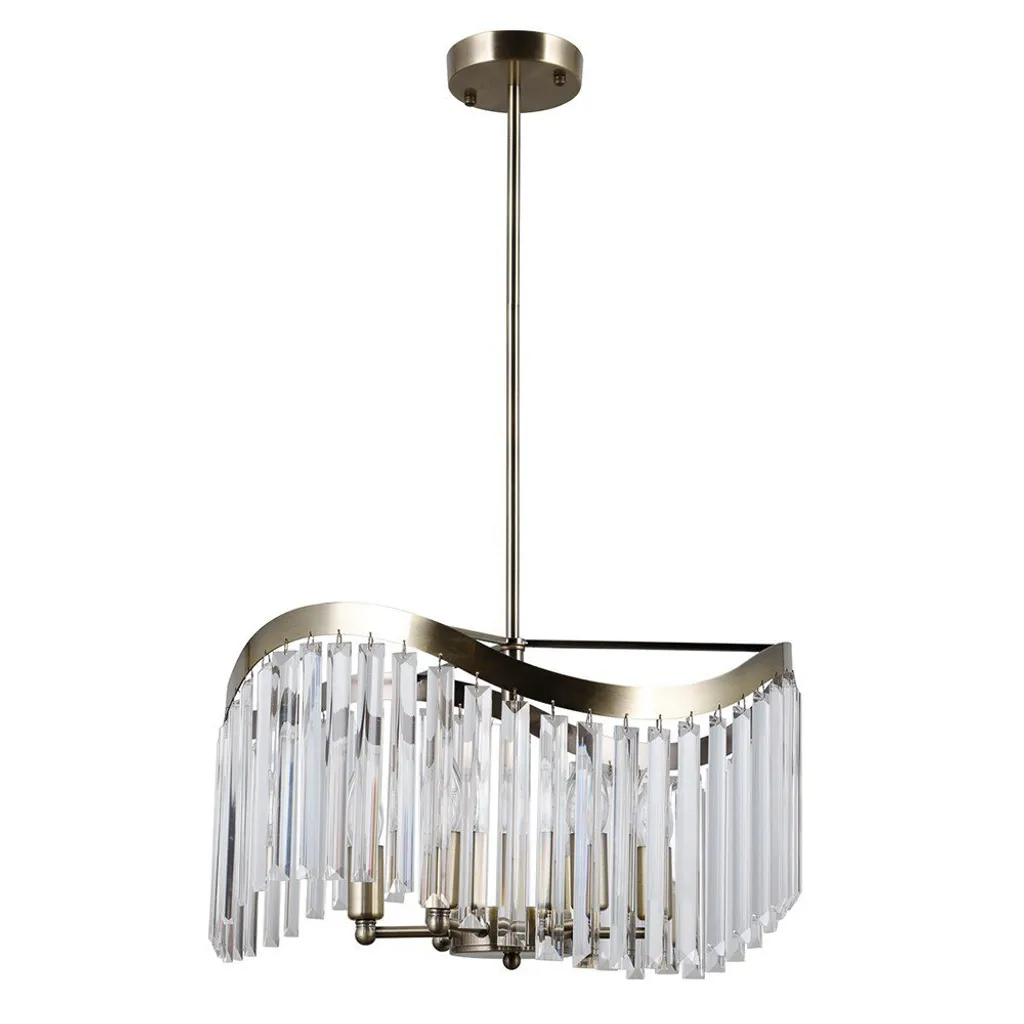 Lustre Suspension Moderne SABRIGA Italux 6 Lumières pour Salon Chic