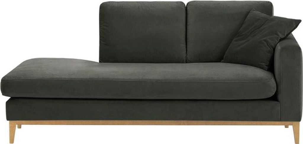 Rechtsseitiges Chaiselongue Covex Wood-Velluto 19-like oak