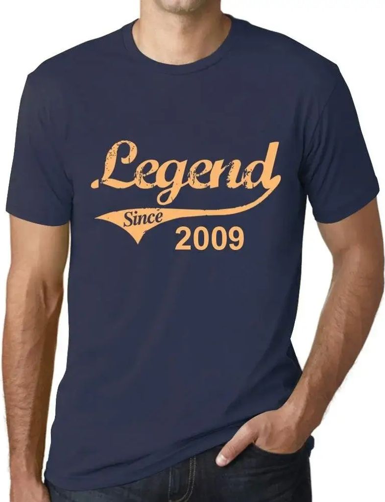 Herren Grafik T-Shirt Legende seit 2009 – Legend Since 2009 – Geschenk 15. Geburtstag Jahrestag 15 Jahre Jubiläum 15 Jährige Mann Jahrgang 2009
