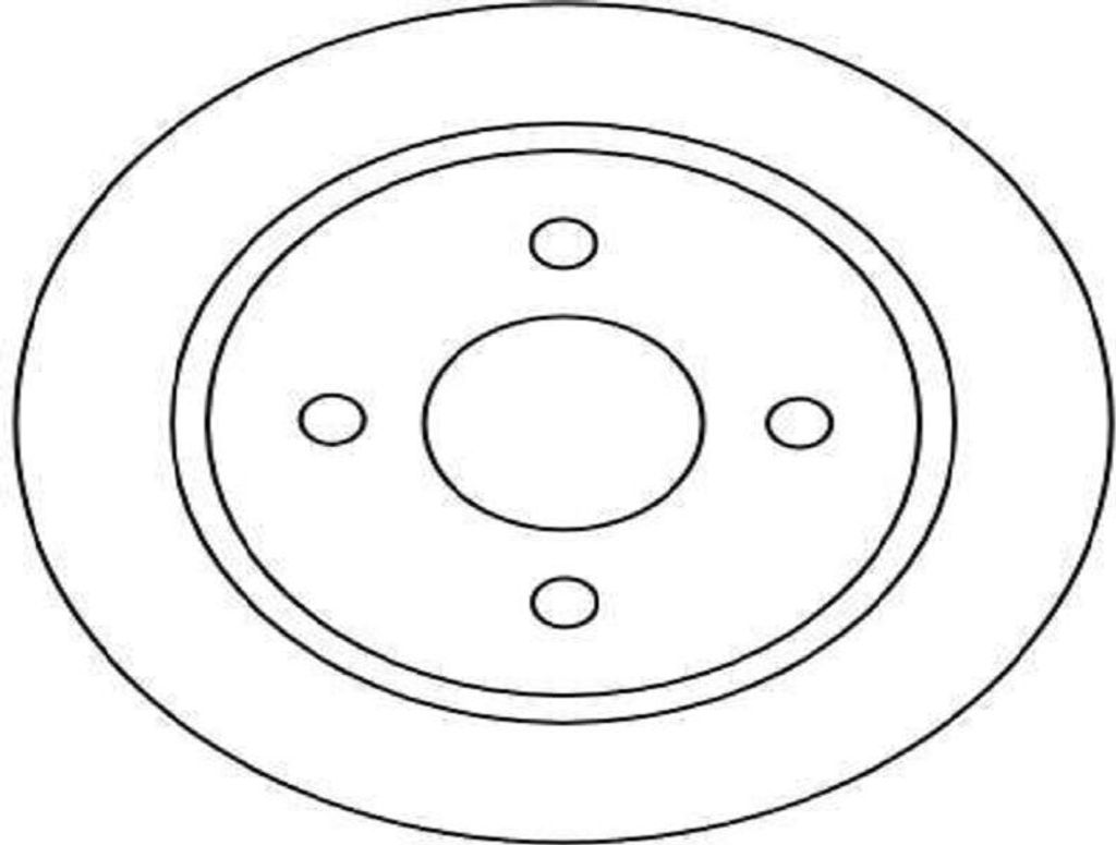TRW Bremsscheiben (2 Stück) Hinterachse DF1654