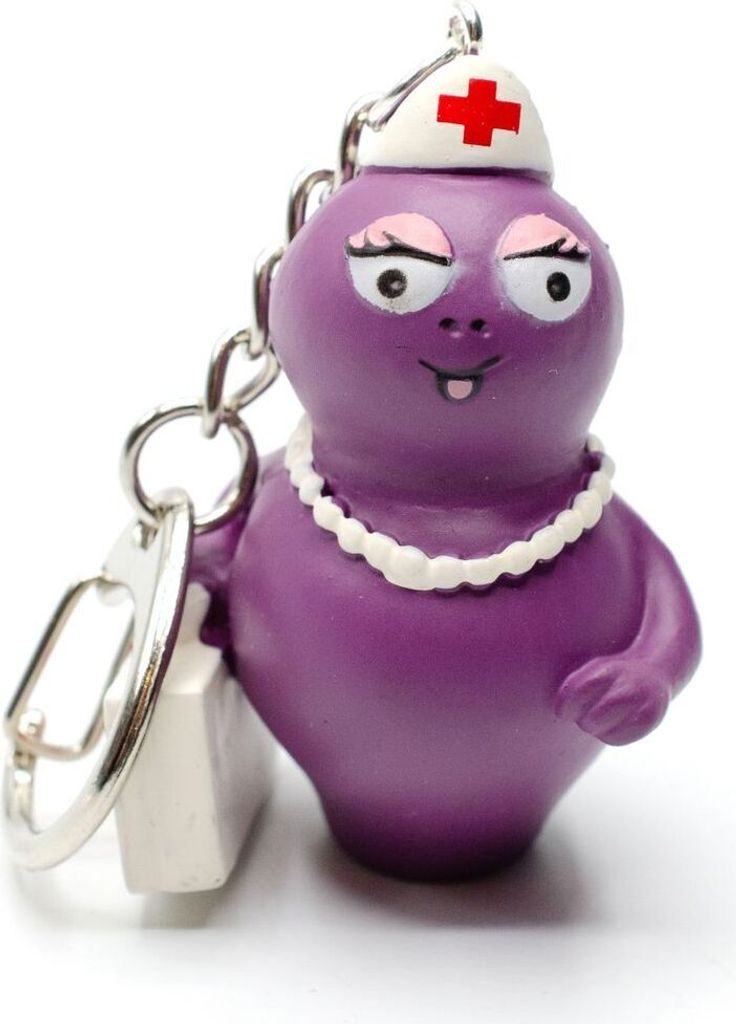 Barbabella Schlüsselanhänger Miniblings Barbapapa lila Krankenschwester Ärztin