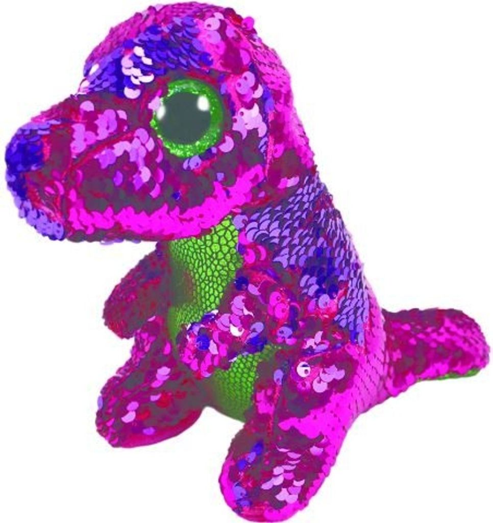 TY BOOS Flippables STOMPY - Pailletten-Dinosaurier 24cm 36431