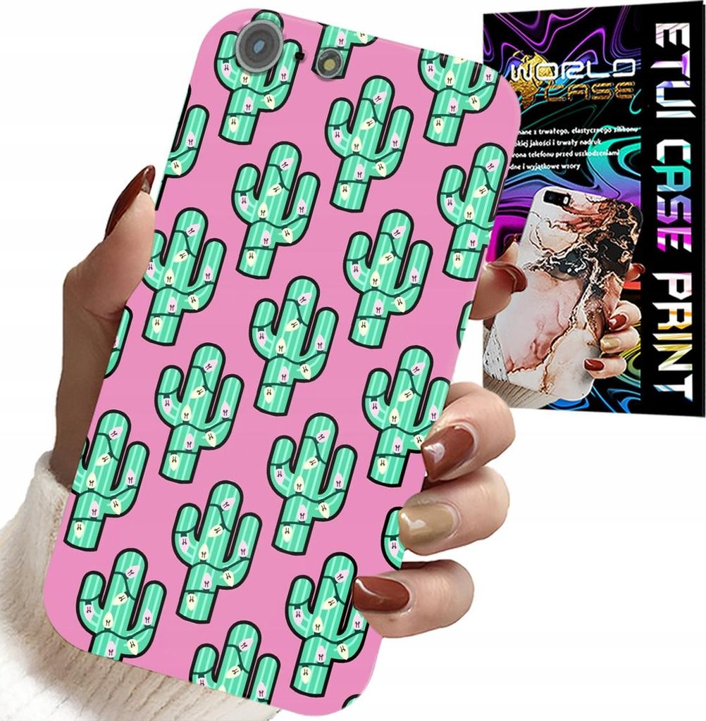 Hülle Für Iphone 5 / 5S / 5C - Kakteen, Kaktus Auf Rosa Hintergrund + Folie