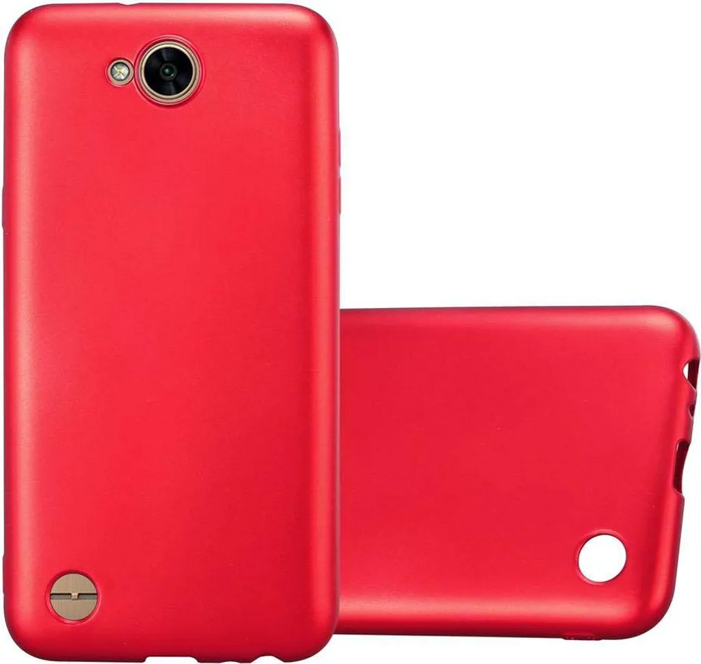 Cadorabo cover protettiva per LG X POWER 2 custodia in rosso per telefono cellulare TPU custodia in silicone cover case