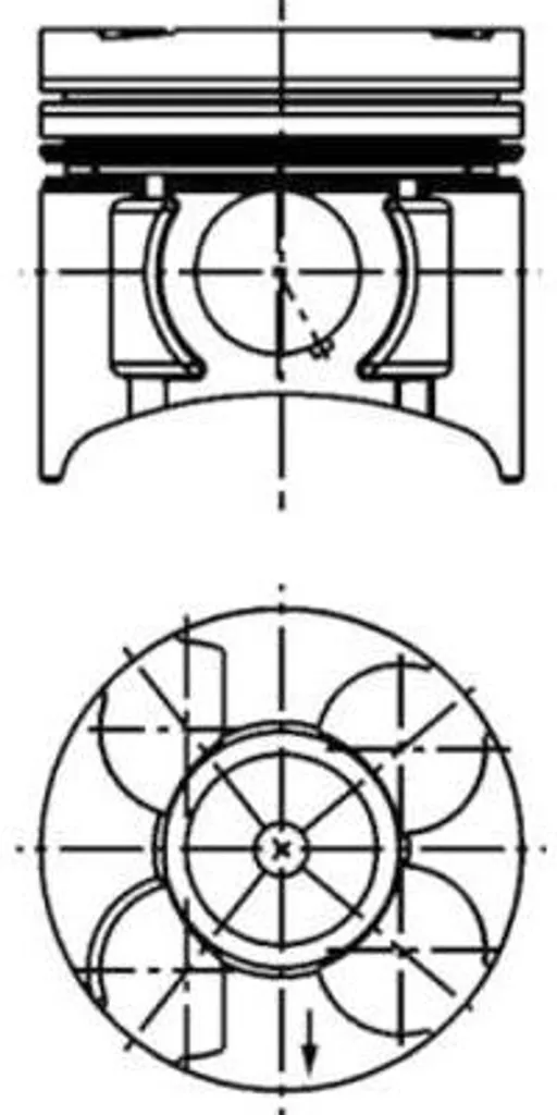 Piston KOLBENSCHMIDT 40391620 pour Moteur Toledo Corolla et Civic