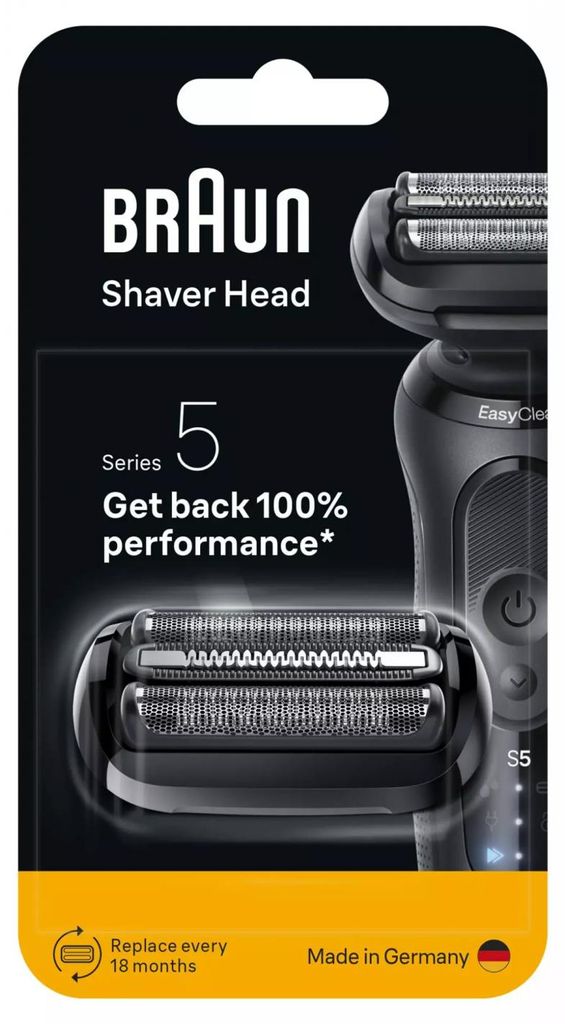 Braun Series 5 54 B, Scherkopf, 1 Kopf/Köpfe, Schwarz, Produktbild 
