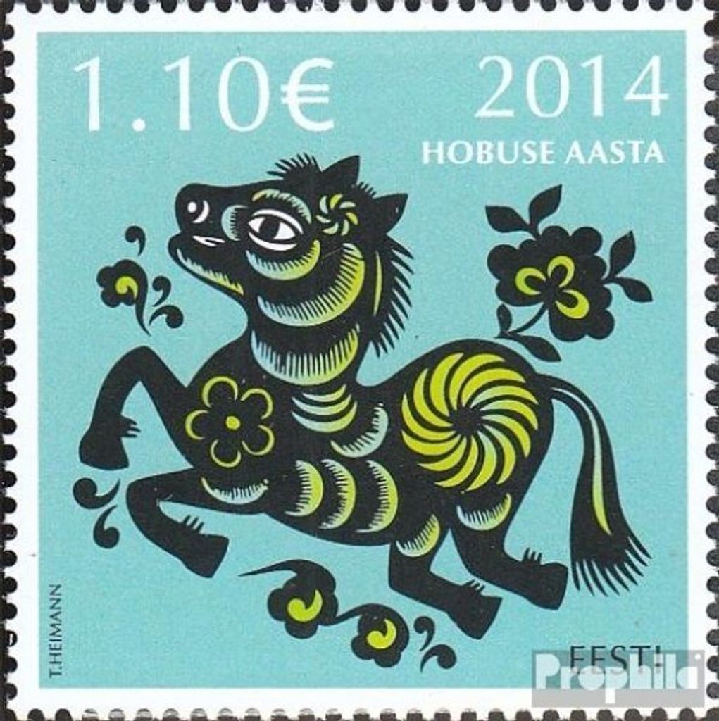 Briefmarken Estland 2014 Mi 783 (kompl.Ausg.) postfrisch Neujahr