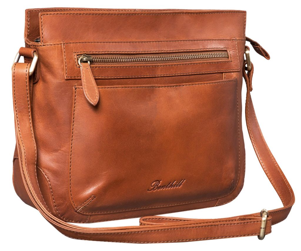 Benthill Handtasche Damen Leder - Schultertasche mit Produktbild 