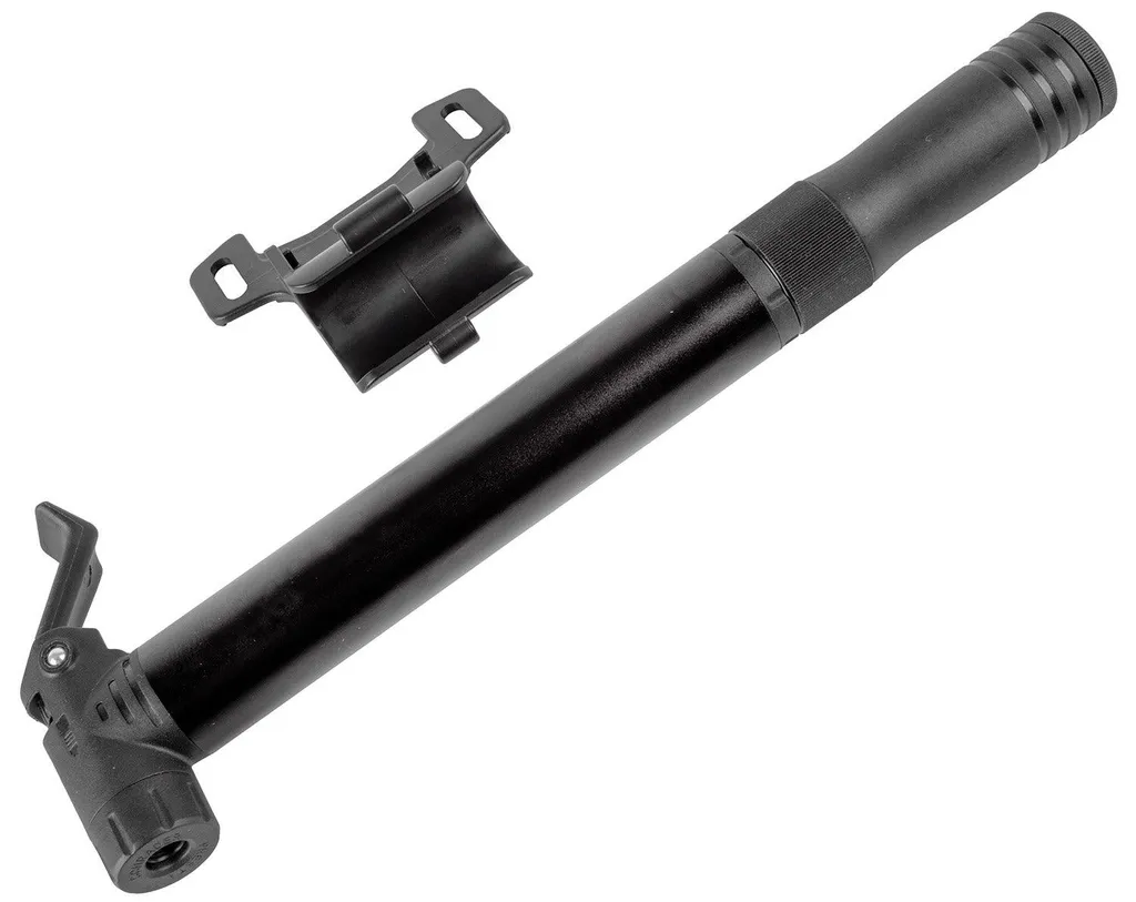 Mini-pompe vélo M-Wave CTP haute pression avec outils intégrés et rustines