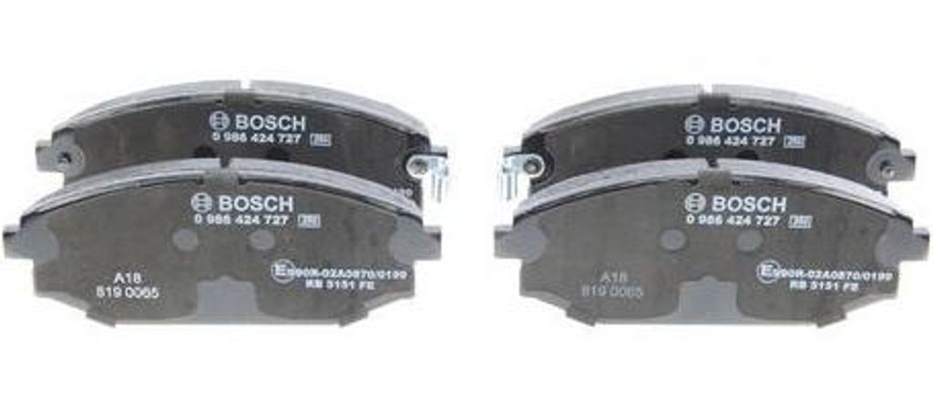 BOSCH 0 986 424 727 Bremsbelagsatz, Scheibenbremse OE SB000027 kompatibel mit Galloper, Sonata