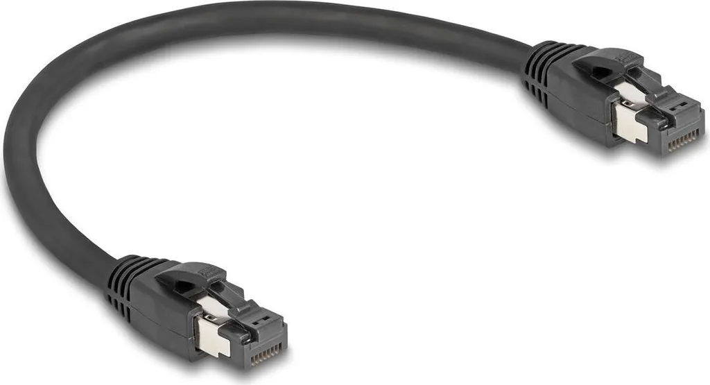 Cordon de brassage RJ45 Cat 8.1 blindé 40G 25cm Delock haute densité