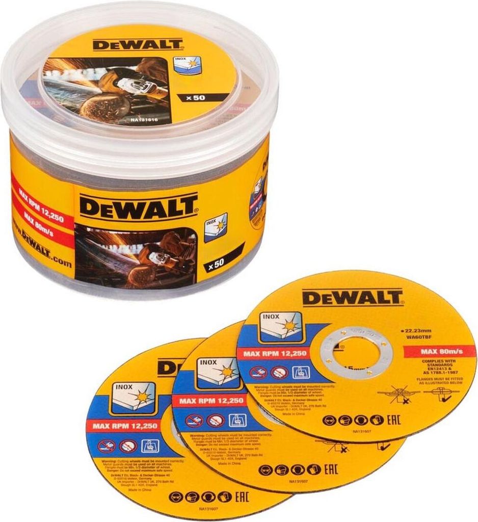 DEWALT DT20598-QZ - Disc de cutting de Edelstahl, ø 125 mm Produktbild 