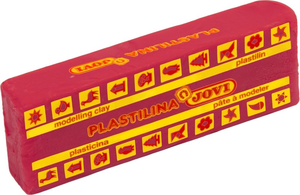 Jovi Plastilina Modelliermasse für Kinder Ruby Red 150 g