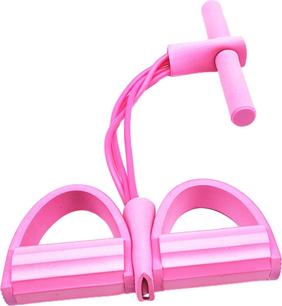 Spannseil mit rutschfestem Griff Tragbares Abnehmentraining Elastisches Yoga-Pedal-Puller-Widerstandsband Fitnessgerät
